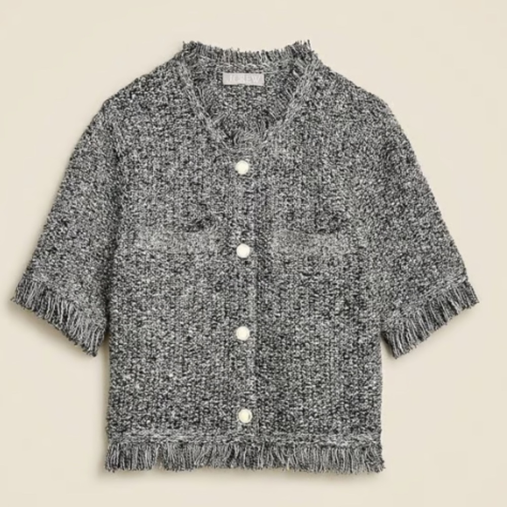 NWT J Crew marled lady jacket size L